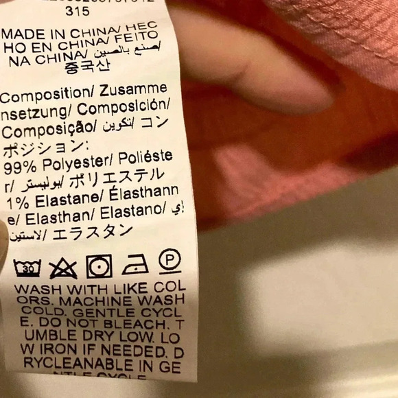 New SHEIN girls blouse Sz. Medium pink top NWT - Picture 5 of 6